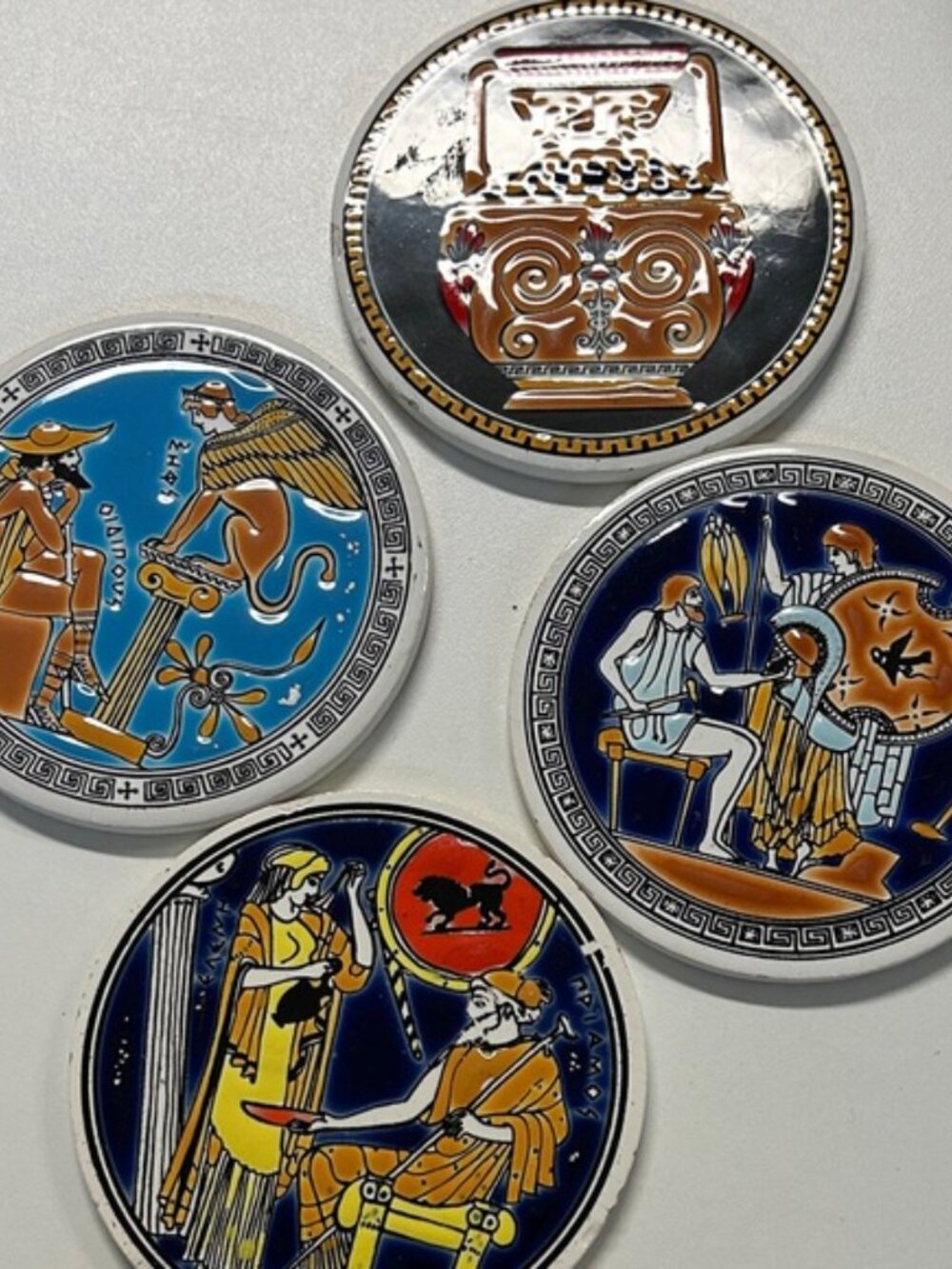 Handmade Greek Coasters - Picture 2 of 3